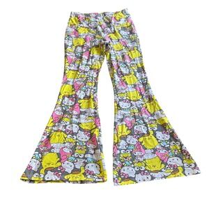 Hello Kitty And Friends Bell Bottom Pants Womens Size XXL Stretchy